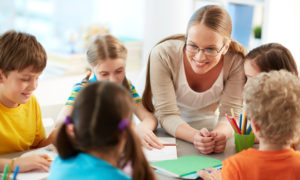 Chiildren In Group Discussion