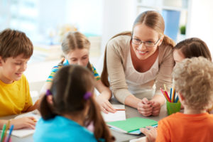 Chiildren In Group Discussion