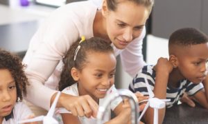 Children In Group Setting for Science Class