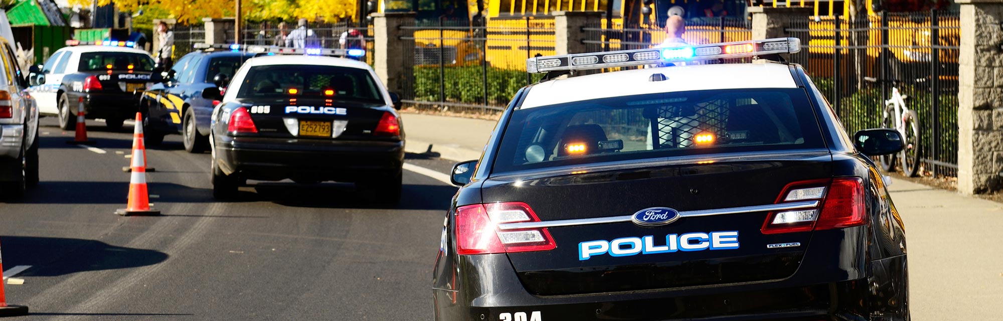 Group of Police Cars